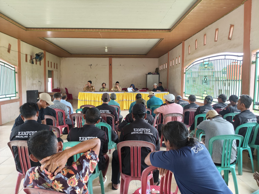 Musyawarah Desa Khusus Penetapan Penerima BLT-DD Tahun 2026 di Kampung Andalas Cermin